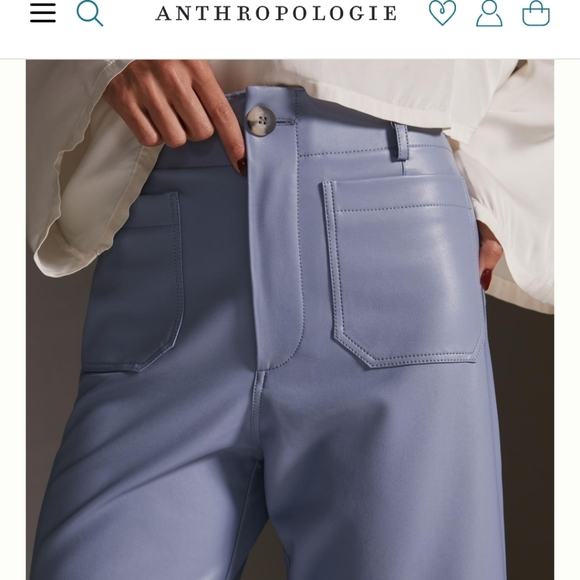 Anthropologie Collette Faux Leather pants, size 31. - Picture 2 of 6